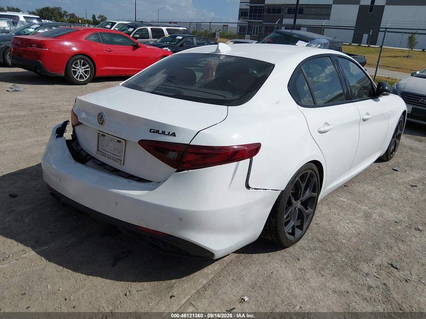 Vin: zarfaman6l7632513, lot: 46621080, alfa romeo giulia sport rwd 20204