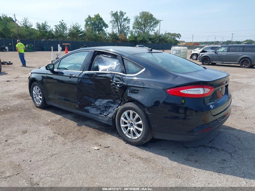Vin: 3fa6p0g76gr271461, lot: 46621097, ford fusion s 20163