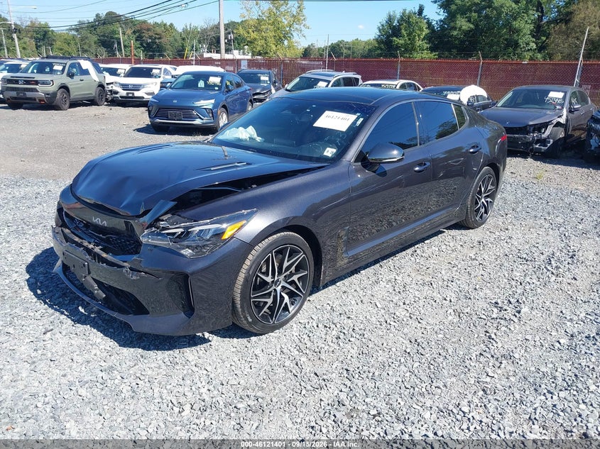 Vin: knae35ld6n6109735, lot: 46621121, kia stinger gt line 20222