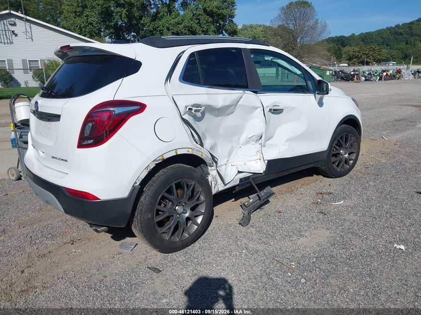 Vin: kl4cj1sb3hb202940, lot: 46621123, buick encore sport touring 20174