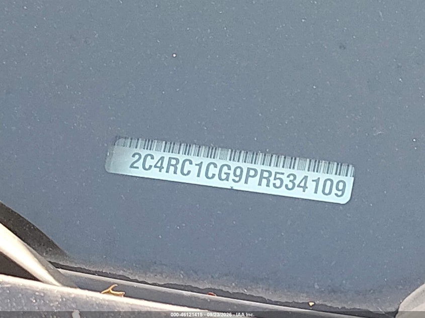 CHRYSLER VOYAGER 2023 VIN 2C4RC1CG9PR534109