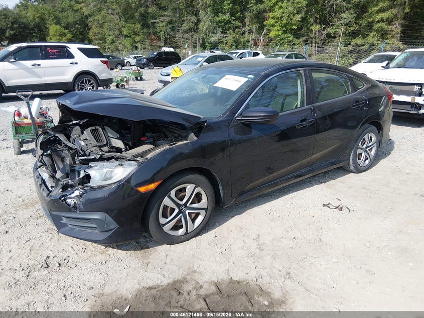 Vin: 19xfc2f53he051236, lot: 46621186, honda civic lx 20172