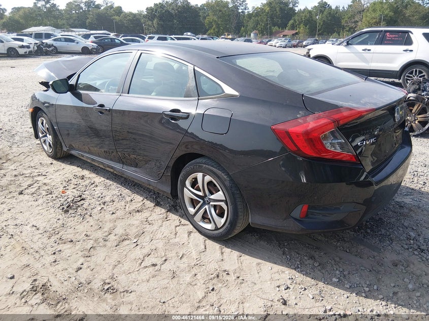 Vin: 19xfc2f53he051236, lot: 46621186, honda civic lx 20173