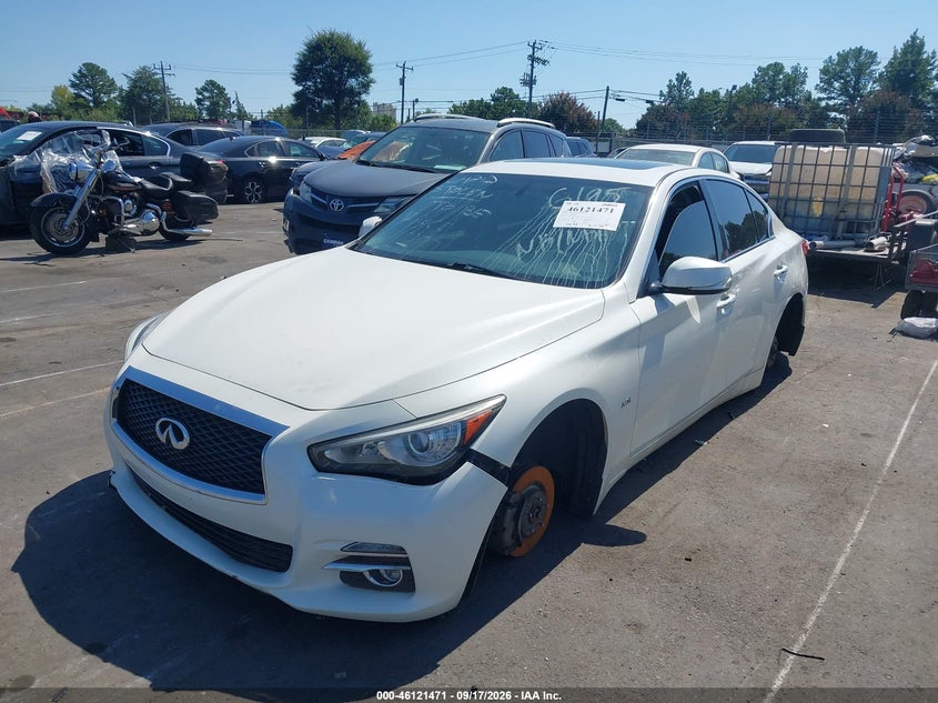 Vin: jn1ev7ar0gm346195, lot: 46621191, infiniti q50 3.0t premium 20162