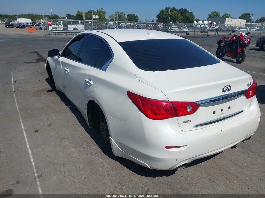 Vin: jn1ev7ar0gm346195, lot: 46621191, infiniti q50 3.0t premium 20163