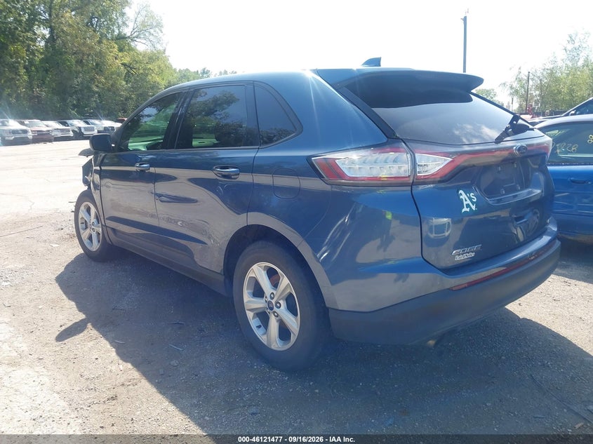 Vin: 2fmpk3g96jbb52150, lot: 46621197, ford edge se 20183