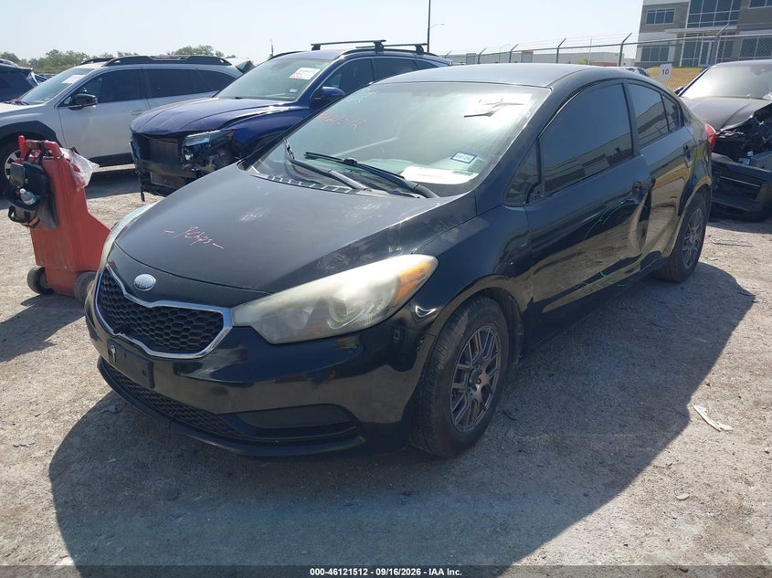 Vin: knafk4a61e5065607, lot: 46621232, kia forte lx 20142