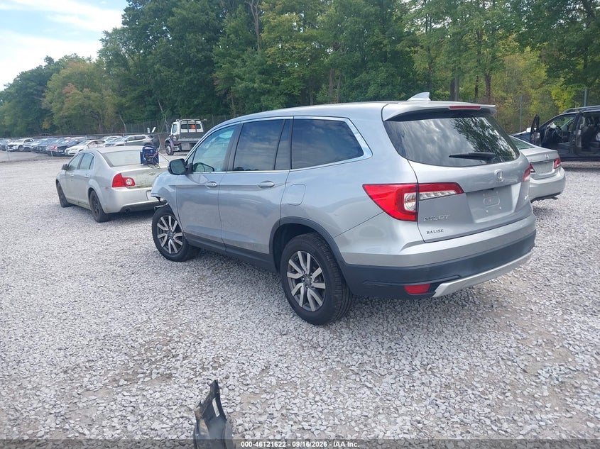 Vin: 5fnyf6h5xkb024993, lot: 46621342, honda pilot exl 20193