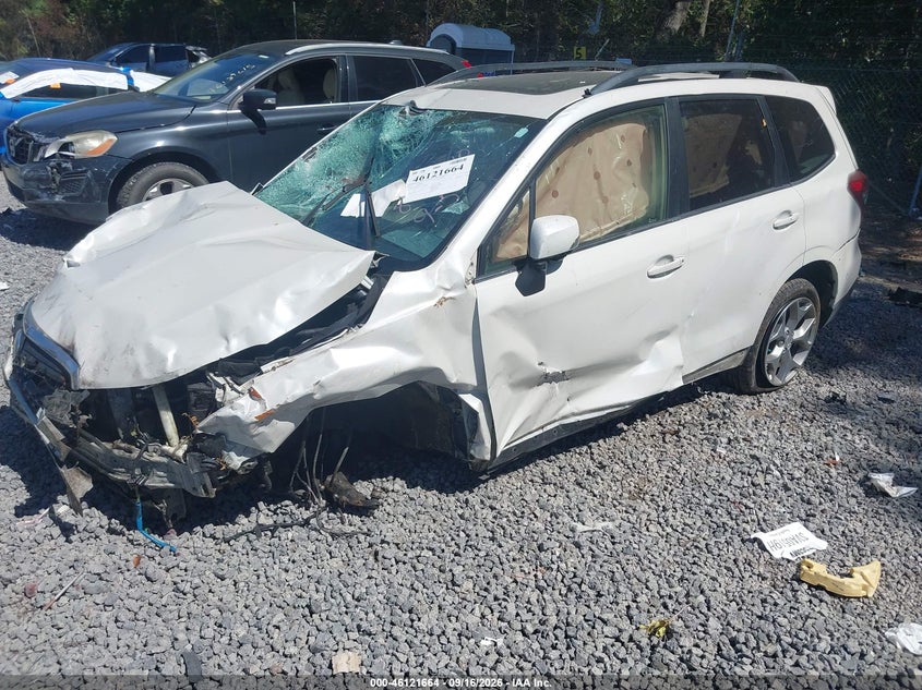Vin: jf2sjauc6fh827710, lot: 46621384, subaru forester 2.5i touring 20152