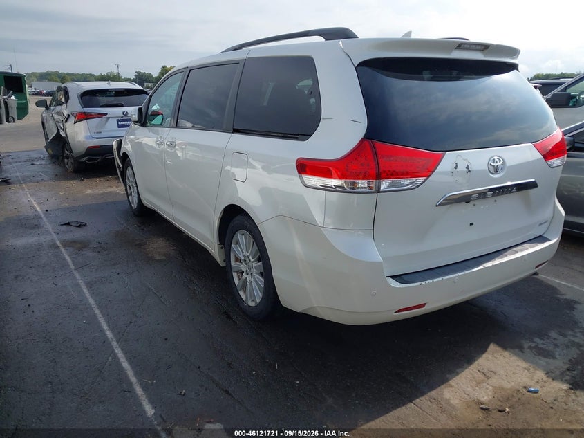 Vin: 5tdyk3dc7es406980, lot: 46621441, toyota sienna limited v6 7 passenger 20143