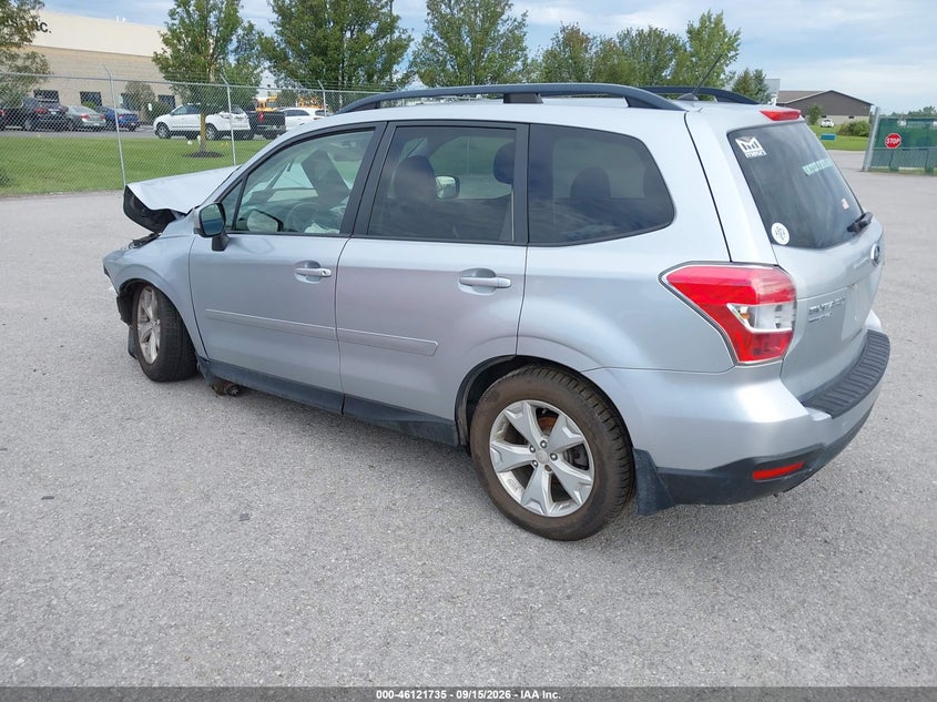 Vin: jf2sjadc6fh832096, lot: 46621455, subaru forester 2.5i premium 20153