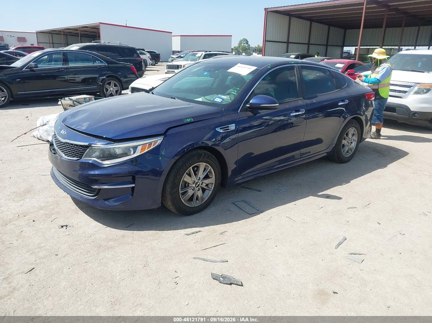 Vin: 5xxgt4l36jg188607, lot: 46621511, kia optima lx 20182