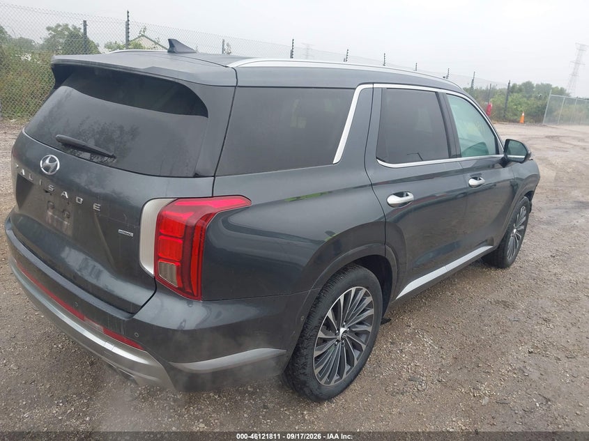 Vin: km8r7dge7ru673476, lot: 46621531, hyundai palisade calligraphy 20244