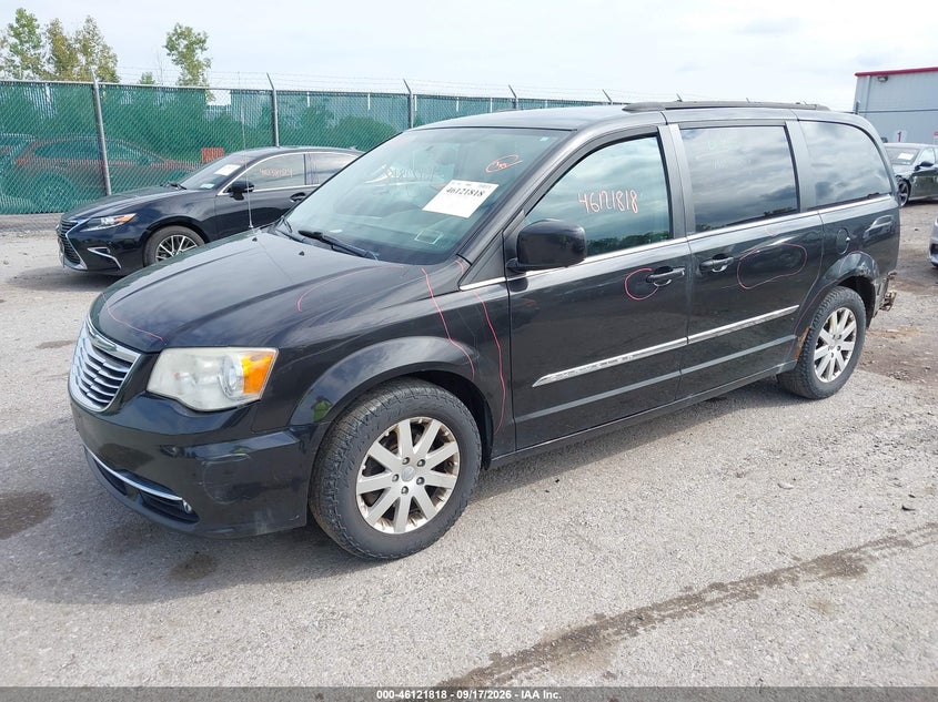 Vin: 2c4rc1bg1er272178, lot: 46621538, chrysler town & country touring 20142