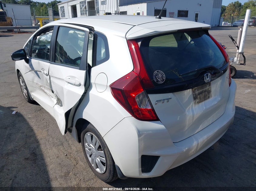 Vin: jhmgk5h54gx009869, lot: 46621565, honda fit lx 20163