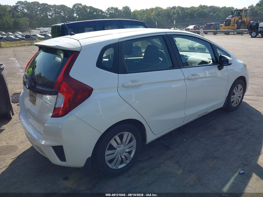 Vin: jhmgk5h54gx009869, lot: 46621565, honda fit lx 20164