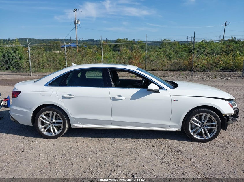 AUDI A4 2020 VIN WAUDNAF47LN007292
