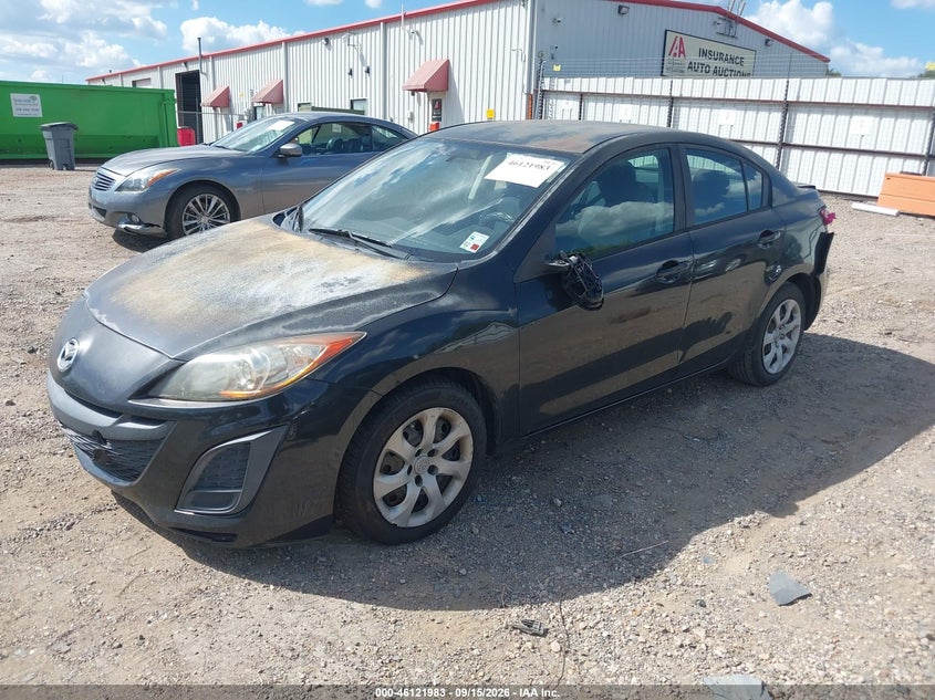 Vin: jm1bl1uf4b1379344, lot: 46621703, mazda mazda3 i sport 20112