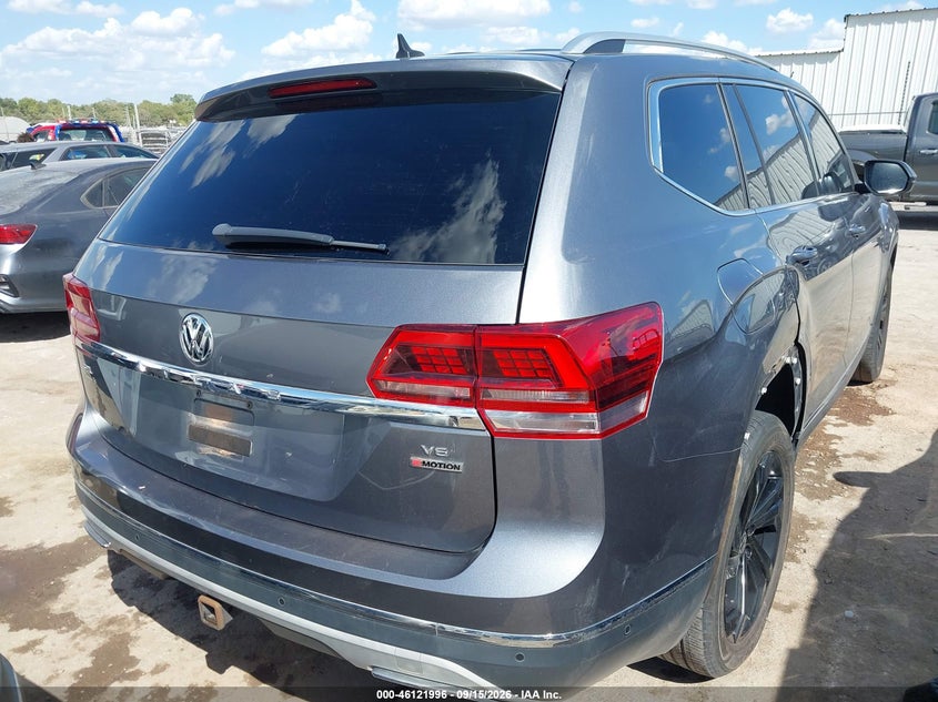 Vin: 1v2nr2ca9jc588619, lot: 46621716, volkswagen atlas 3.6l v6 sel premium 20184