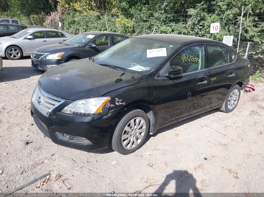 Vin: 3n1ab7ap3fy381413, lot: 46621765, nissan sentra sv 20152