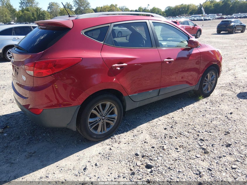 Vin: km8ju3ag4eu837870, lot: 46621779, hyundai tucson se 20144