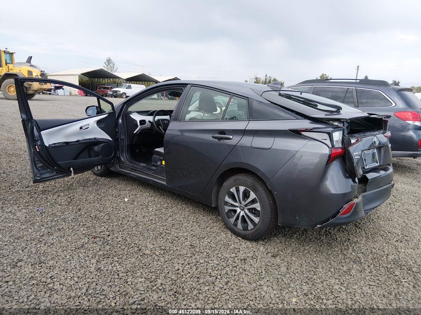 Vin: jtdl9rfu9l3020803, lot: 46621819, toyota prius le awd-e 20203