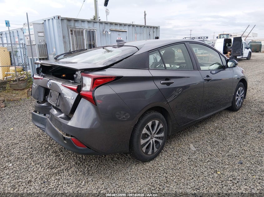 Vin: jtdl9rfu9l3020803, lot: 46621819, toyota prius le awd-e 20204