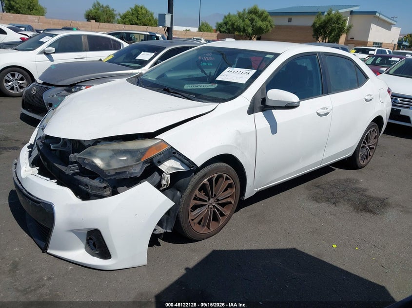 2016 Toyota Corolla, Удар спереди, IAAI, VIN 5YFBURHE0GP520037 — фото 2