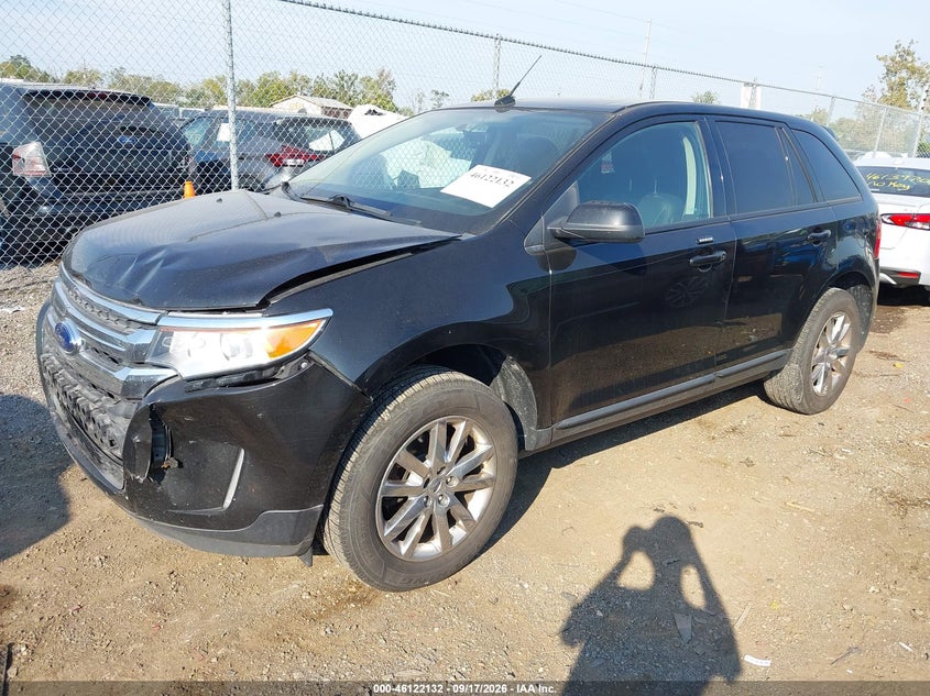 Vin: 2fmdk3jc1dbe10702, lot: 46621853, ford edge sel 20132