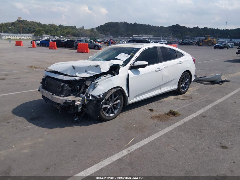 Vin: 19xfc1f7xke006684, lot: 46621923, honda civic ex-l 20192