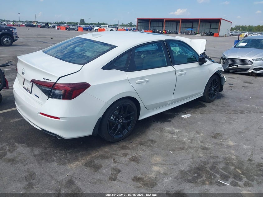Vin: 2hgfe4f86th351223, lot: 46621932, honda civic hybrid sport/sport touring 20264