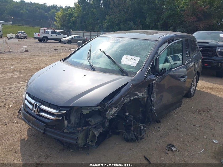 Vin: 5fnrl5h66fb054336, lot: 46621934, honda odyssey ex-l 20152