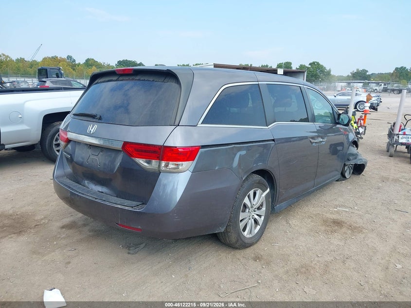 Vin: 5fnrl5h66fb054336, lot: 46621934, honda odyssey ex-l 20154