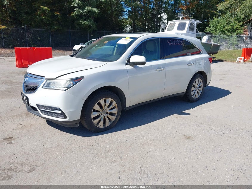 2014 Acura MDX, Normal Wear & Tear, IAAI, VIN 5FRYD4H46EB011808 — photo 2