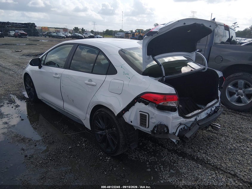 Vin: jtdbcmfe8t3115636, lot: 46621965, toyota corolla hybrid hybrid se 20263