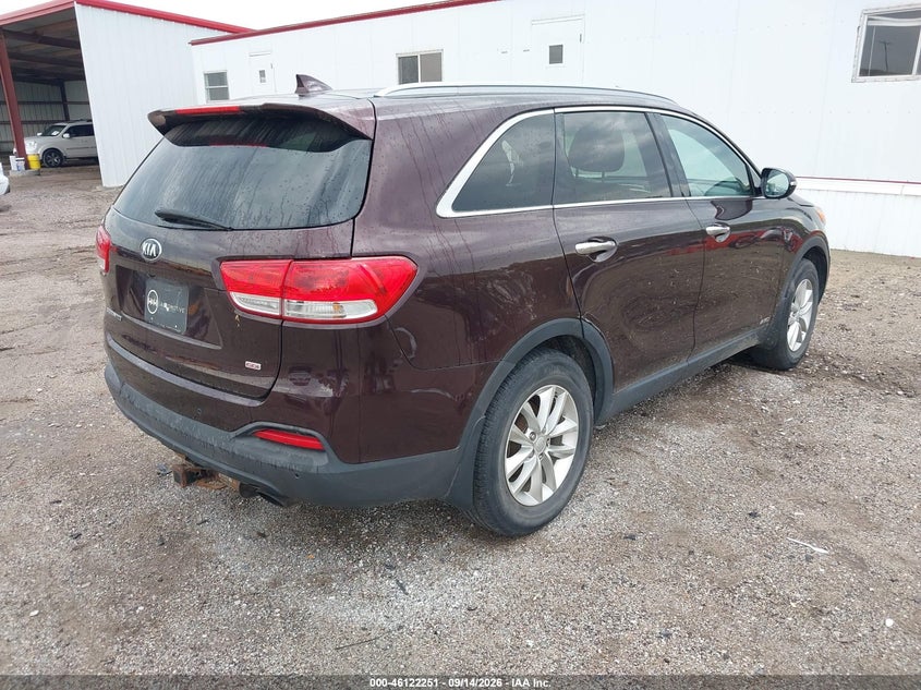 Vin: 5xypgda36gg069810, lot: 46621971, kia sorento 2.4l lx 20164