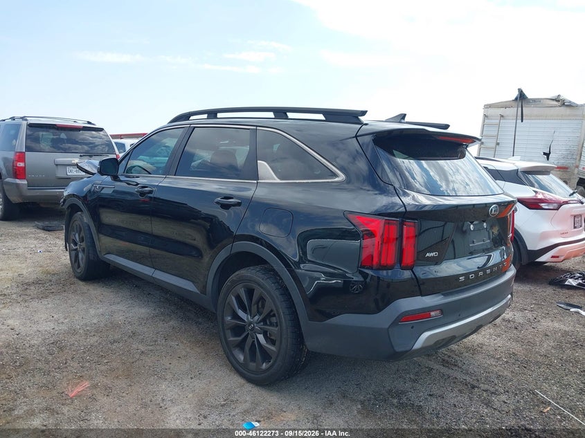 Vin: 5xyrkdlf7mg022747, lot: 46621993, kia sorento sx prestige 20213