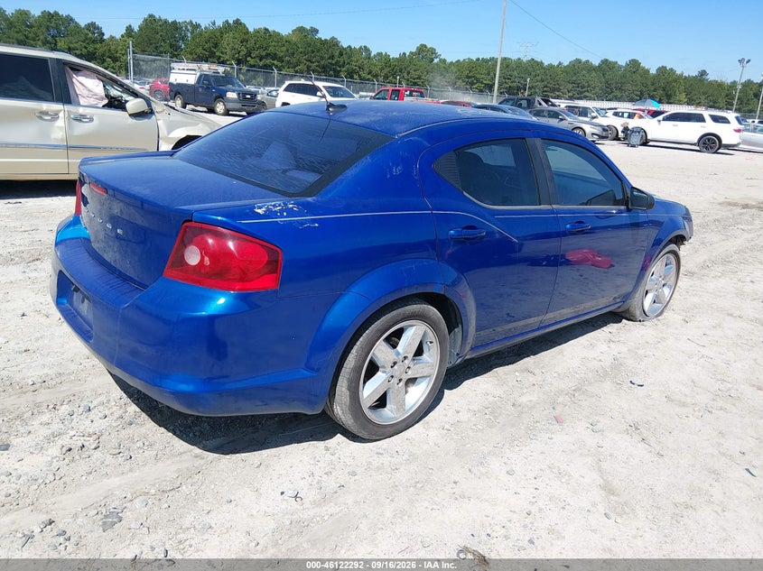 Vin: 1c3cdzab7cn265029, lot: 46622012, dodge avenger se 20124