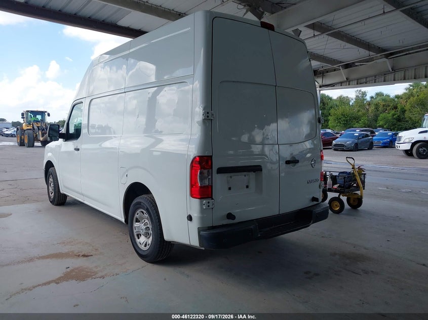 Vin: 1n6bf0ly0kn811261, lot: 46622040, nissan nv cargo nv2500 hd sv v6 20193