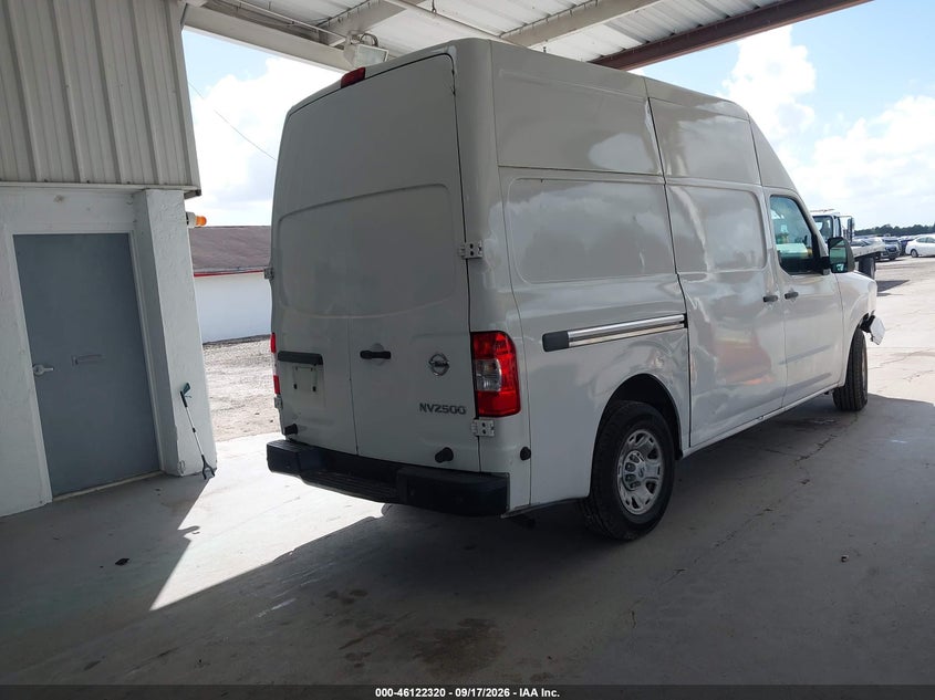 Vin: 1n6bf0ly0kn811261, lot: 46622040, nissan nv cargo nv2500 hd sv v6 20194