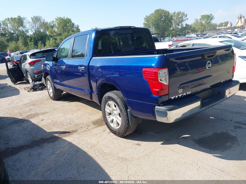 Vin: 1n6aa1ejxhn575761, lot: 46622047, nissan titan sv 20173