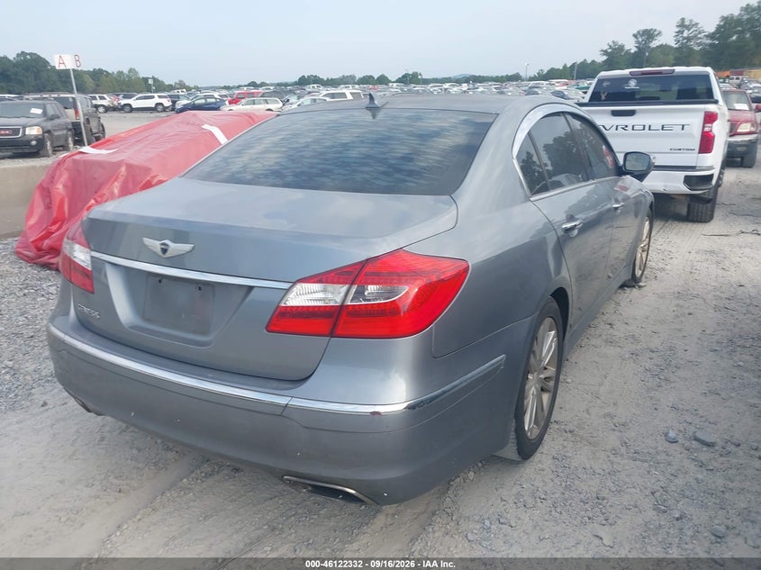 Vin: kmhgc4dd3eu259863, lot: 46622052, hyundai genesis 3.8 20144
