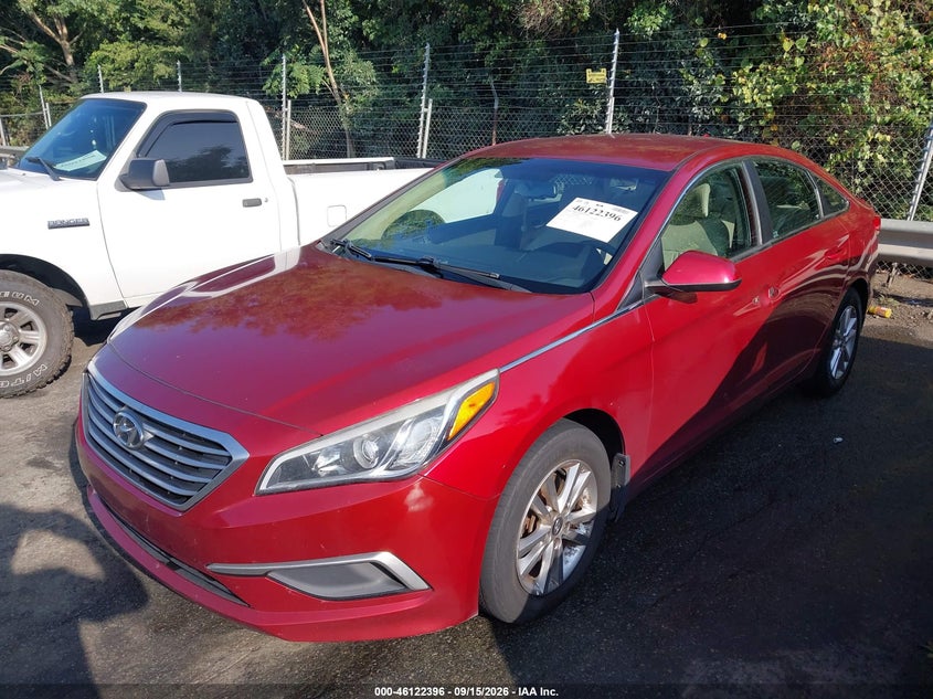 Vin: 5npe24af3gh415000, lot: 46622116, hyundai sonata se 20162