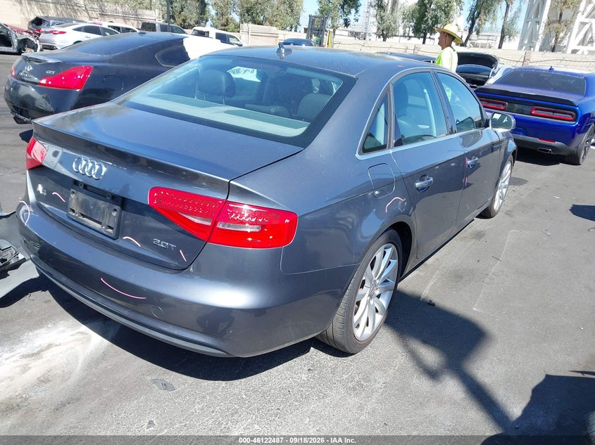 Vin: wauefafl3dn009261, lot: 46622207, audi a4 2.0t premium 20134