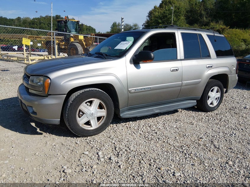CHEVROLET TRAILBLAZER 2002 VIN 1GNDT13S822305224