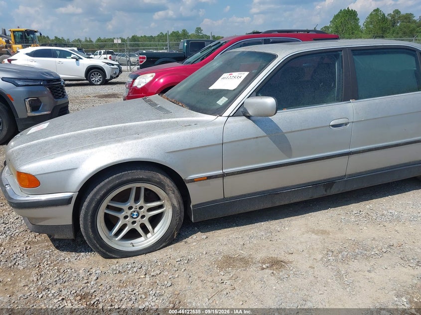 BMW 740IL 2000 VIN WBAGH8347YDP13578