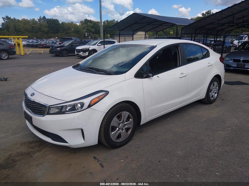 Vin: 3kpfk4a78je272831, lot: 46622278, kia forte lx 20182