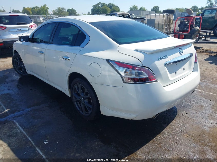 Vin: 1n4aa5ap6ec478493, lot: 46622297, nissan maxima 3.5 s 20143