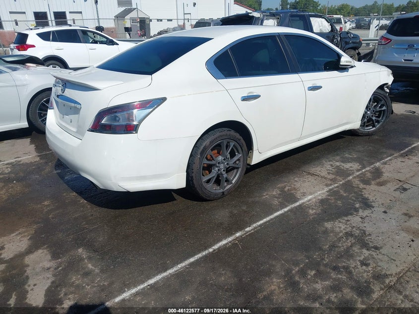 Vin: 1n4aa5ap6ec478493, lot: 46622297, nissan maxima 3.5 s 20144