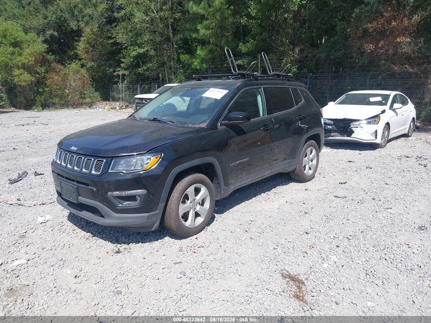 Vin: 3c4njdbb2kt734847, lot: 46622362, jeep compass latitude 4x4 20192